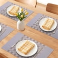 thumbnail image 2 of Unique Bargains 6Pcs Rectangle Washable Heat Resistant Table Mats Gray 17.7x11.8inch, 2 of 6