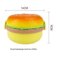 thumbnail image 5 of Hamburguesa con queso y hamburguesa, lonchera para niños con hamburguesa, lonchera apilable de 3 capas estilo Bento para niños con utensilio, 5 of 5