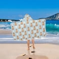 thumbnail image 2 of Yayeee Kids Hooded Towel with Hand Pockets Beach Soft Absorbent Bath Wrap 50 x 23.5 inch, Cartoon Floral Dog Pattern, 2 of 5