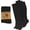 6 Pairs Black, variant on Diabetic Over the Calf, Non-binding Premium Cushion Cotton Knee High Comfortable Socks for Men (White - 6 Pairs, Sock Size 9-11)