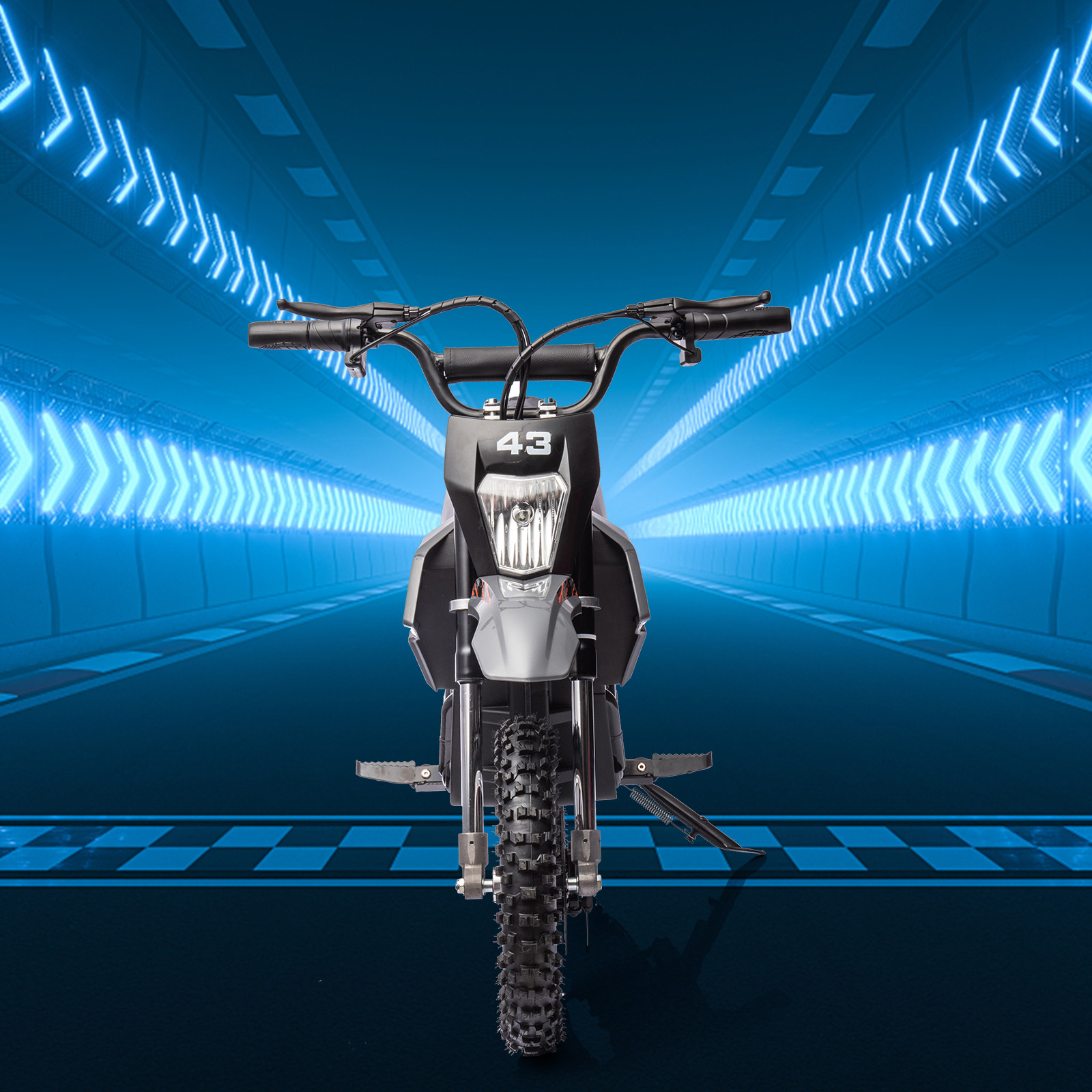 Kids Electric Dirt Bike, 36V Electric Off-Road Motorcycle, 500W Motor Bike with Chain-Driven Brushled Motor, 15.5mph Battery Powered Motocross Bike for Kids 14+