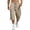 Khaki-490427BB, variant on Hearthz Men's Capri Cargo 3/4 Pants Baggy Wide Leg Below Knee Yoga Beach Baggy 3/4 Shorts Pants Drawstring Lightweight Cargo Shorts for Men Khaki S
