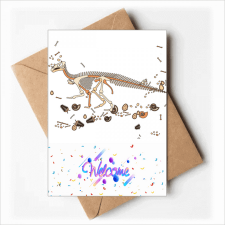 miniature dinosaur b bs Welcome Back Greeting Cards Envelopes Blank