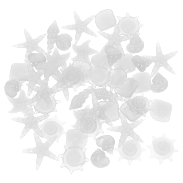KAKOWELY 100 piedras decorativas para peceras que brillan en la oscuridad.