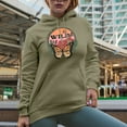 thumbnail image 2 of Leave Her Wild, Retro Western Desert Themed Art Merch Gift, Sand Hooded Sweatshirt or Hoodie, Large, 2 of 5