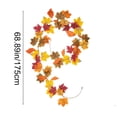 thumbnail image 4 of Vibrant Colorful Artificial Maple Leaf Rattan, Fall Foliage Garlands, Decorative Vines for Fireplace, Dining Table, Home Interior, Halloween and Thanksgiving Seasonal Decor, B, 4 of 9