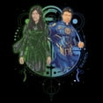 thumbnail image 2 of Boy's Marvel Eternals Sersi and Ikaris Duo  Graphic Tee Black Medium, 2 of 5