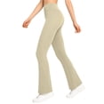 thumbnail image 6 of Tqcoqu Flare Leggings for Women,High Waist Lifting Up Yoga Pants,Business Workout Casual Slim Fit Pant for Daily,Beige Women's S-XXL, 6 of 8