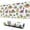 White Cactus Dino, variant on Long Mouse Pads for Desk,White Cactus Dino Eggs Dinosaurs Pattern Desk Mats on Top Of Desks, Desk Mouse Pad Extra Large with 3mm Non-Slip Base and Stitched Edge for Gaming,Office,Work,Home 31.5"x11.8"