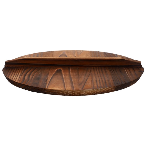 FELTECHELECTR Tapa de madera para olla, antisalpicaduras de aceite, antiescaldaduras, herramienta de cocina (32 x 32 x 1,6 cm)