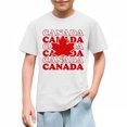 thumbnail image 5 of hengsof Children's Fashionable Maple Leaf Pattern T-Shirt Children's Casual Short Sleeve Round Neck Cotton Comfortable Top, 5 of 5