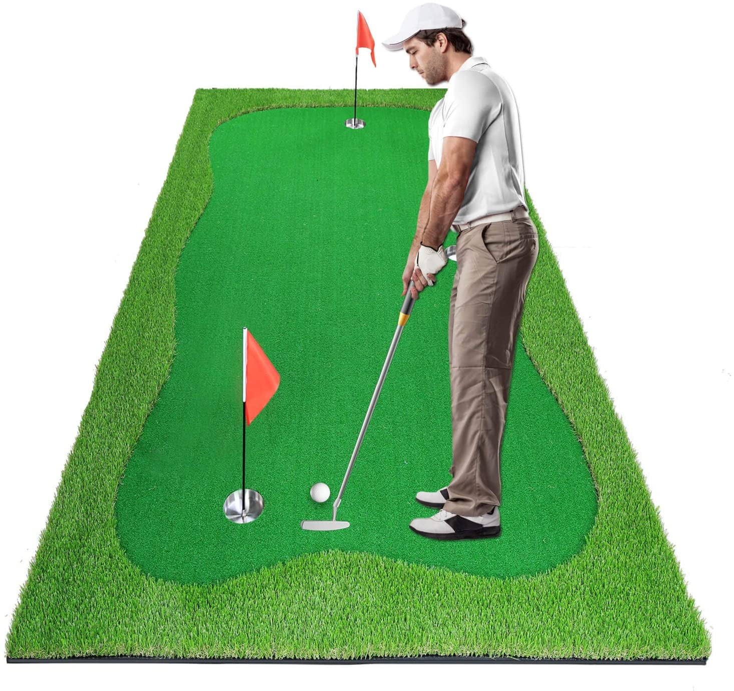 Golf Putting Green Mat for Indoor Outdoor, Professional Golf