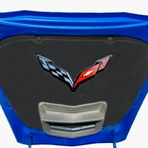 C7 CORVETTE UNDER HOOD BLACK CROSSED FLAG EMBLEM COMPLETE KIT FITS 14 - 19