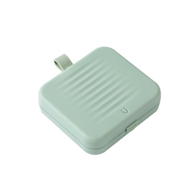 Cateissary Kit de costura hilo de bordar portátil agujas tijeras tejer caja de costura de emergencia cinta métrica dedal verde Type2 NO2