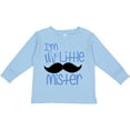 thumbnail image 3 of Inktastic I'm the Little Mister with Mustache Boys Long Sleeve Toddler T-Shirt, 3 of 5