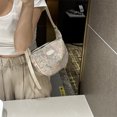 thumbnail image 4 of Bolso de cuero para mujer, bolso cruzado de moda de verano, bolso de hombro, bolso de bola de masa hervida (rosa), 4 of 8