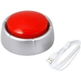 thumbnail image 1 of IGUOHAO Recordable Sound Button –Record Talking Button - Record & Playback Your Own Message - 30 Second Recording Button (Golden) Red, 1 of 7