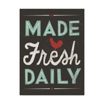 Trademark Fine Art 'Retro Diner Made Fresh Daily' Canvas Art by Michael Mullan