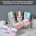 thumbnail image 5 of 5 Psc Bath Towels Hand towels for Bathroom 12*24 in, Coral Velvet Towel Bathroom Towel, Water Absorption Bathroom Towel, Cotton Fabric, Towel-Colorful Striped Face Wash Towel, Multipurpose Towel, 5 of 8