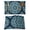 Blue, variant on Turquoise Blue Boho Placemats Set of 2 Country Vintage Abstract Medallion Art Place Mats Indoor Wipeable Table Mats Washable Cloth Dining Table Placemats for Kitchen Holiday Party Decor 13x19 Inch