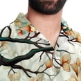 thumbnail image 5 of Tree Men's Short Sleeve Hawaiian Shirt Button Down Poplin Beach Casual Printed Unisex Summer Tops, 5 of 6