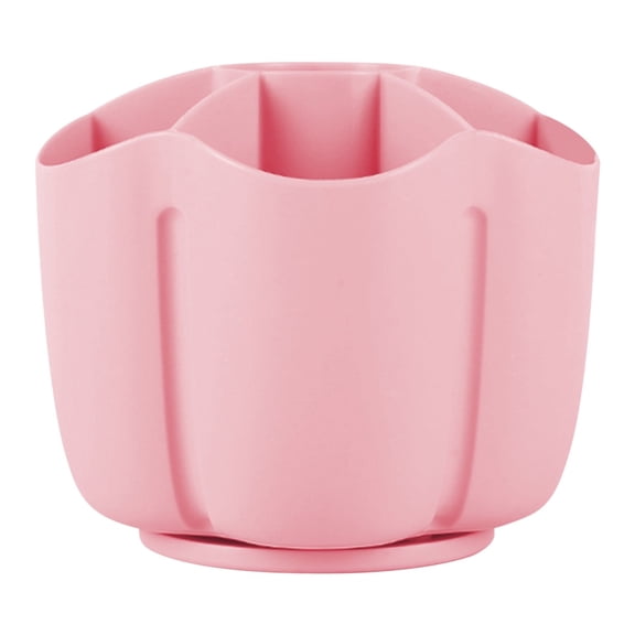 Meitianfacai Pencil Pen Holder for Desk, 6 Slots Desktop Organizer, Cute Pen Organizers Stationery Supplies for Office Home & Art Supply(Pink)
