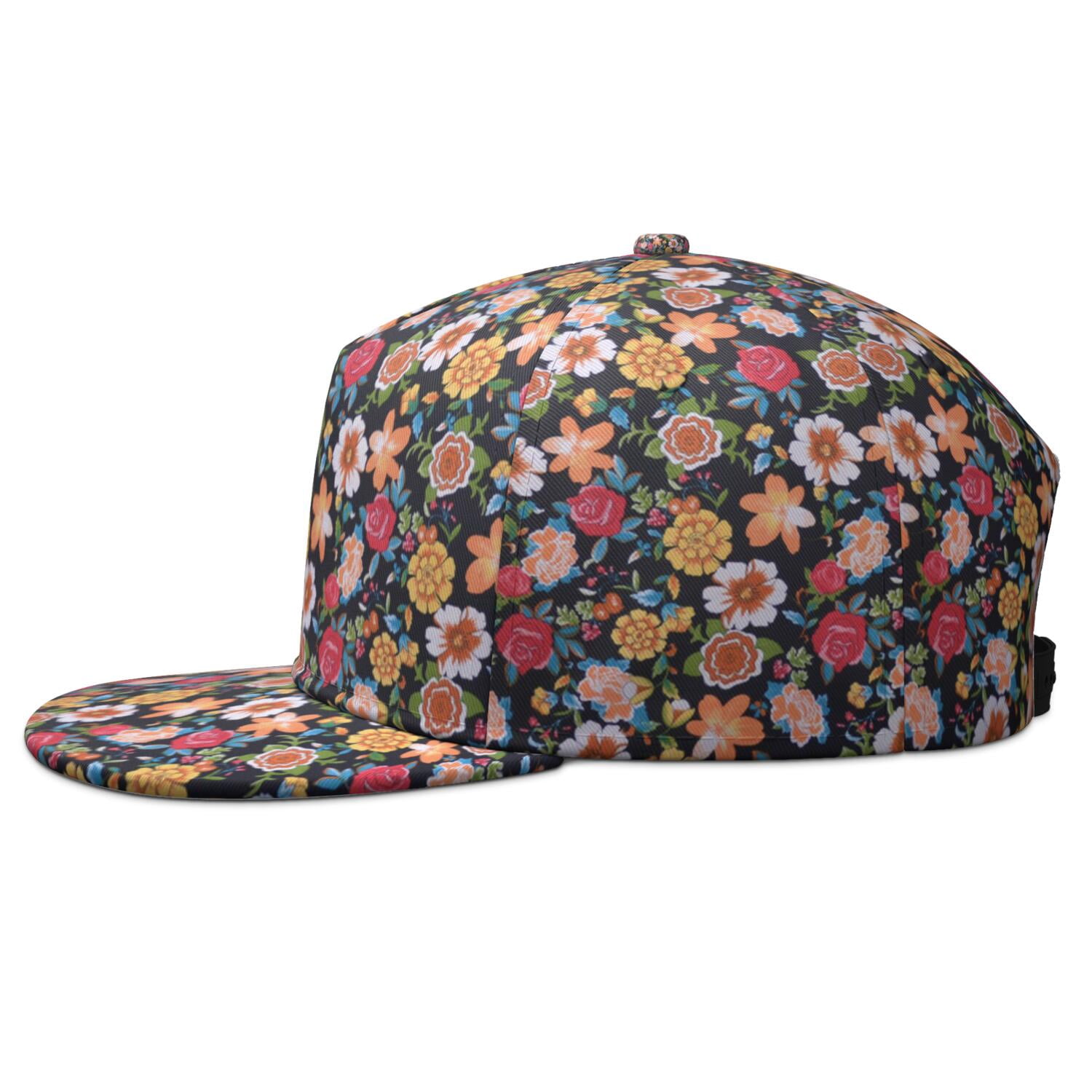 Unisex Gucci Palms and Floral (Hawaiian) Print Baseball Cap. Size small Tropical Hawaiian Floral Baseball Cap Men Women Adjustable  main image 2