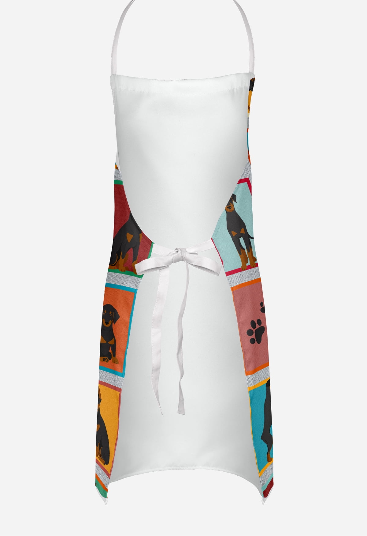 Lots of Doberman Pinscher Apron 27 in x 30 in