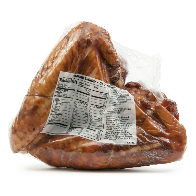 Frick's Quality Meats Smoked Turkey Wings, 2.5- 3.5 lb., 17g
