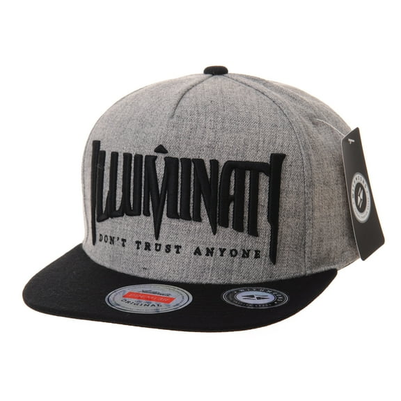 WITHMOONS Snapback Hat Illuminati Embroidery Hip Hop Baseball Cap AL2389 (Grey)