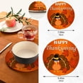 thumbnail image 3 of SKYSONIC Turkey Fall Leaves Pot Holders Trivets, 2 Pcs Heat Resistant Trivets,Thanksgiving Cotton Thread Weave Mats for Hot Pads Pans Pot Bowl Teapot for Kitchen Decor, 3 of 7