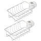 thumbnail image 5 of 2Pcs Silver Draining Rack, Snap-on Sink Organizer, Kitchen,Bathroom, Workplace For Home Sponge Rack ANGGREK Sink Organizer, 5 of 8