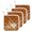 Brown, variant on Pumpkins Fall Pot Holders for Kitchen Heatproof Potholder, 4 Pack Vintage Floral Thanksgiving Orange Hot Pads Multipurpose Oven Pads Terry Cloth Potholders Trivet for Cooking and Baking