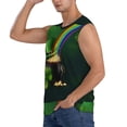 thumbnail image 3 of Gaeub St. Patrick's Day4 Men's Sleeveless Muscle Shirts Workout Tank Tops, Odor Protection and Comfortable - 3X-Large, 3 of 8
