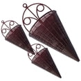 thumbnail image 2 of Pungan 3-Pack Small Woven Wall Hanging Baskets for Orchids and Plants, Decorative Flower , 12.4" x 5.51" x 2.76", 2 of 11