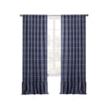 thumbnail image 5 of Martha Stewart Ruffle Stripe Curtain Panel Pair Poseidon Blue, Pole Top, Light Filtering, Indoor, Adult, 2 Piece Set, 50" x 63", 5 of 5