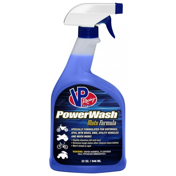 VP Racing Fuels Lavage de Voiture M10025 PowerWash; Liquide; Bouteille Vaporisateur de 32 Onces; Formule Moto