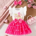 thumbnail image 2 of Rutayy Kids Girls Fymnsi My 1St / 2Nd / 3Rd Birthday Dress Coton Long Sleeved Tule Dress A Line Princess Party Dresses With Headband Outfit For Elegant Style, White, 12-18 Months, 2 of 5