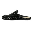 thumbnail image 2 of XYD Women Chic Studs Slip On Flat Mules Closed Round Toe Backless Slippers Casual Daily Shoes Size 7.5 Black, 2 of 4