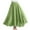 Mint Green, variant on Womens Skirts Plus Size Casual Flowy Swing Long Skirt Elastic High Waist Solid Color Skirts