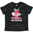 thumbnail image 3 of Inktastic Skateboarding Cute Girls Girls Toddler T-Shirt, 3 of 5