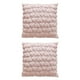 thumbnail image 2 of 2 fundas de almohada de felpa, cuadradas, para decoración del hogar, 45 x 45 cm Rosa, 2 of 9