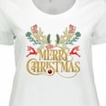 thumbnail image 4 of Inktastic Reindeer Christmas Women's Plus Size T-Shirt, 4 of 5