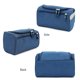 thumbnail image 4 of Neceser de viaje colgante Organizador impermeable con cremallera Cosmético Maquillaje Bolsa de ducha con compartimento grande para hombres Mujeres para viajes Vacaciones Gimnasio - Azul Xemadio ZFFLD238, 4 of 5