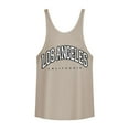 thumbnail image 3 of Sngxgn Men's Classic Slim Fit Breathable Active Workout Gym Sleeveless Shirts Tank Tops(Khaki,S), 3 of 4