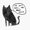 1pcs, variant on Black Cats Are Not Evil Sticker