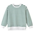 thumbnail image 2 of XXWXYD Cartoon Stripes Kids Sweatshirt, Soft Cotton Warm Crewneck Long Sleeve Pullover Top for Girls Trendy Loose Fit Casual Wear, 2 of 6