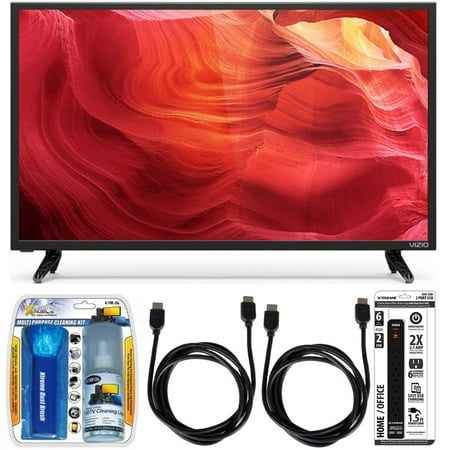 Vizio E50-D1 – 50-Inch 120Hz SmartCast LED Smart 1080p HDTV Essential Accessory Bundle includes TV, Screen Cleaning Kit, 6 Outlet Power Strip with Dual USB Ports and 2 HDMI Cables Vizio E50-D1 – 50-Inch 120Hz SmartCast LED Smart 1080p HDTV Essential Accessory Bundle includes TV, Screen Cleaning Kit, 6 Outlet Power Strip with Dual USB Ports and 2 HDMI Cables