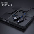 thumbnail image 5 of Unidad óptica externa tipo C 3.0 Grabadora de DVD Unidad óptica móvil USB Computadora externa Escritorio universal, 5 of 5
