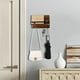 thumbnail image 2 of Porta llaves de pared de madera JM con 5 ganchos decorativo, 2 of 5